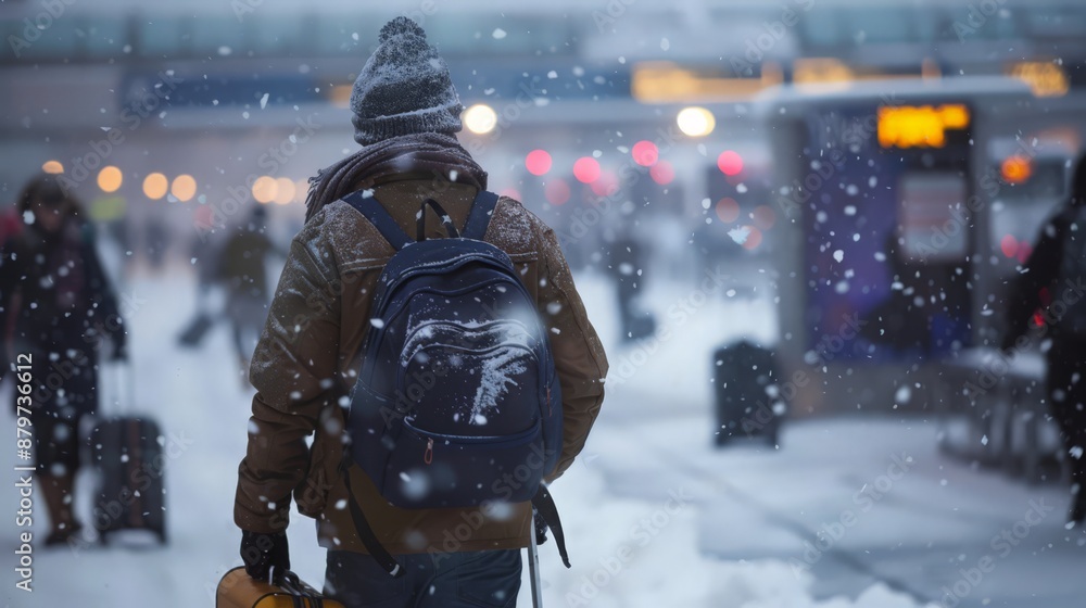 A blizzard interrupts a holiday travel rush, stranding passengers at airports and highways. A blizzard interrupts a holiday travel rush, stranding passengers at airports and highways.