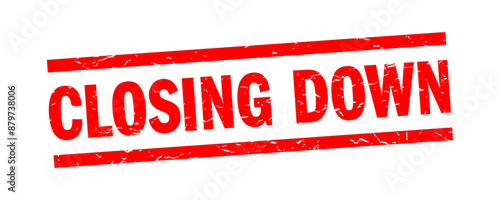Closing down
