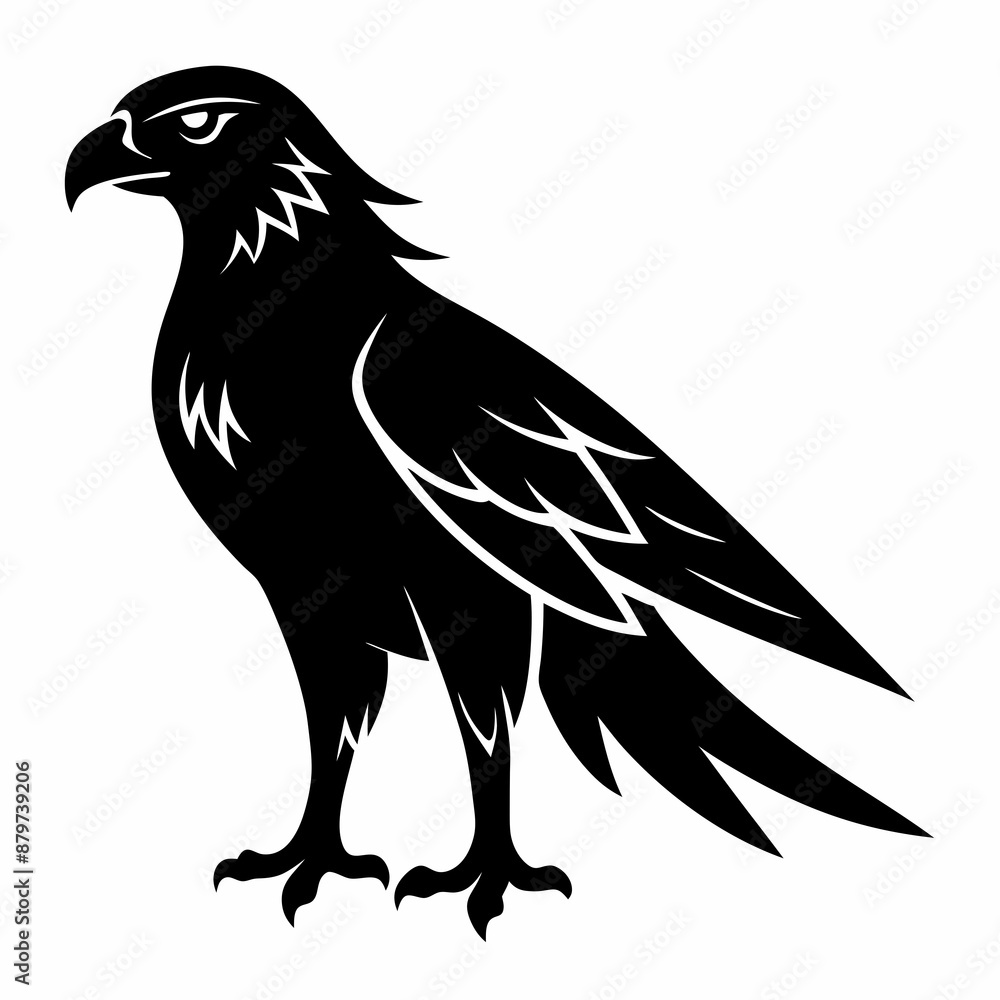 Harrier Black silhouette Harrier Black silhouette