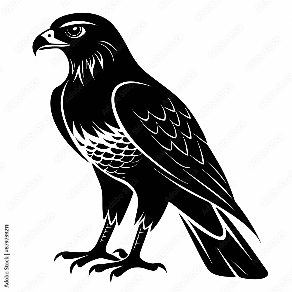 Fototapeta premium Harrier Black silhouette