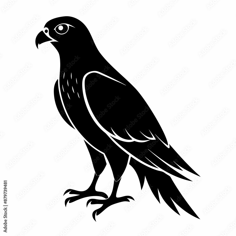 Harrier Black silhouette Harrier Black silhouette
