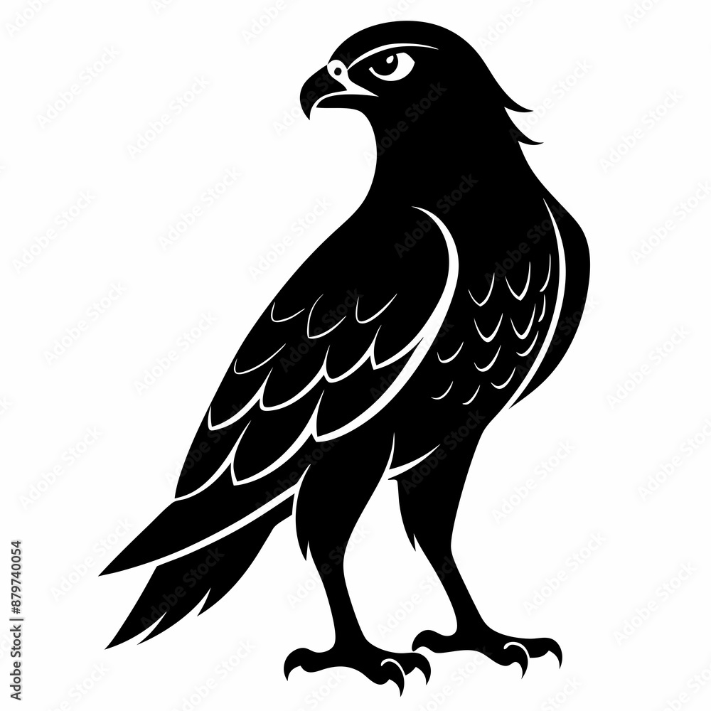 Harrier Black silhouette Harrier Black silhouette