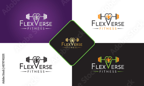 Fitness logo design template health or gym vector image, Gym Logo, Fitness Logo Vector, Design Suitable For Fitness, Sports Equipment, Body Health, Fitness Drink, Body Supplement Product Brands