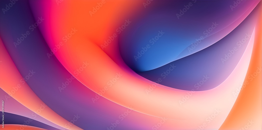 Obraz premium Abstract 3D Rendering of Modern Bent Lines in Violet and Purple Motion: Twisted Dimensions Artwork