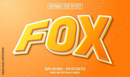 fox editable text effect