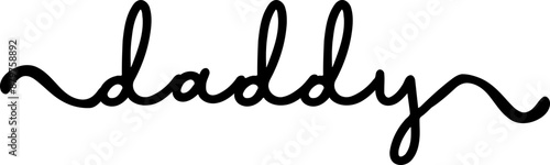 Daddy - Text Design