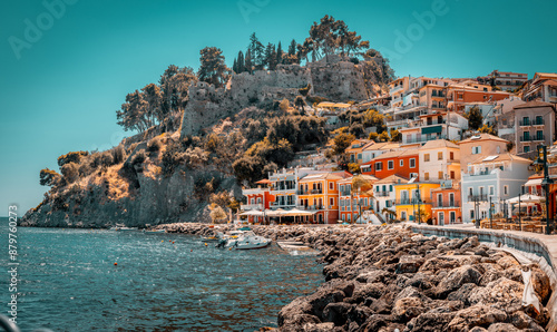 Fototapeta Naklejka Na Ścianę i Meble -  Parga, a beautiful greek city along the Ionic Sea coast.