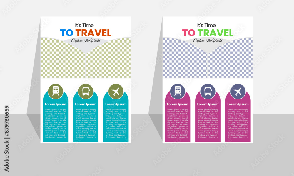 Vector design Travel flyer template
Vector design Travel flyer template
