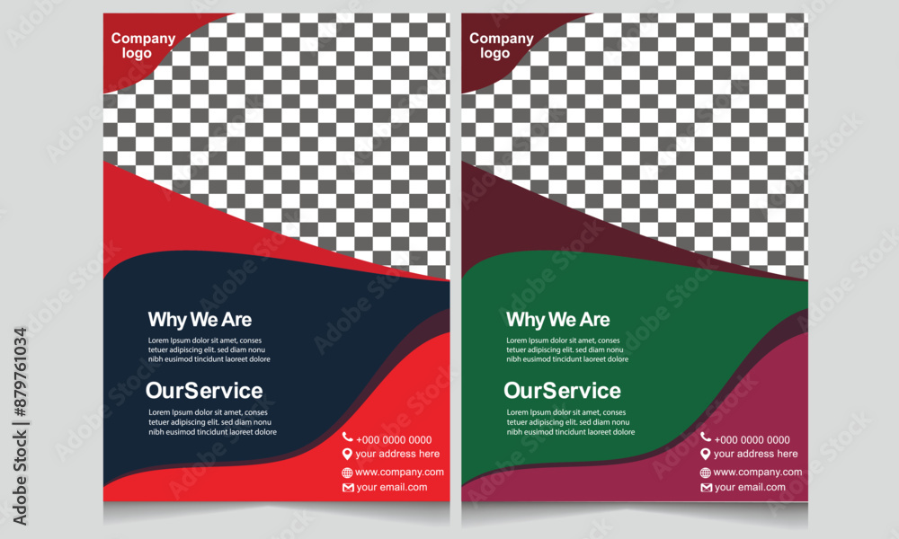 Fototapeta premium Corporate Flyer business design template 