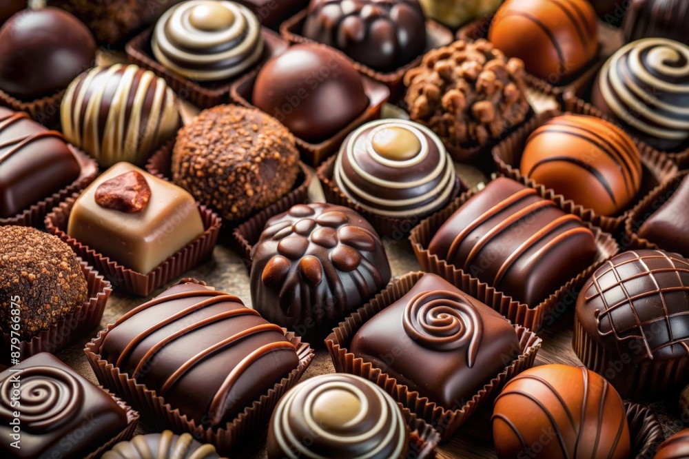 Assorted chocolates in beautiful packaging Assorted chocolates in beautiful packaging