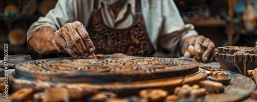 A person working with their hands, their skills evident in the intricate details of their work.