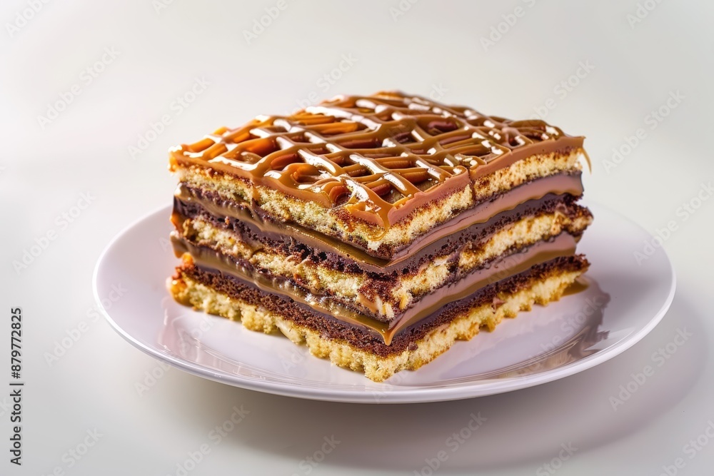 Dobos Torte: A Luscious Tower of Caramel Glazed Sponge Cake and Velvety Chocolate Buttercream Dobos Torte: A Luscious Tower of Caramel Glazed Sponge Cake and Velvety Chocolate Buttercream