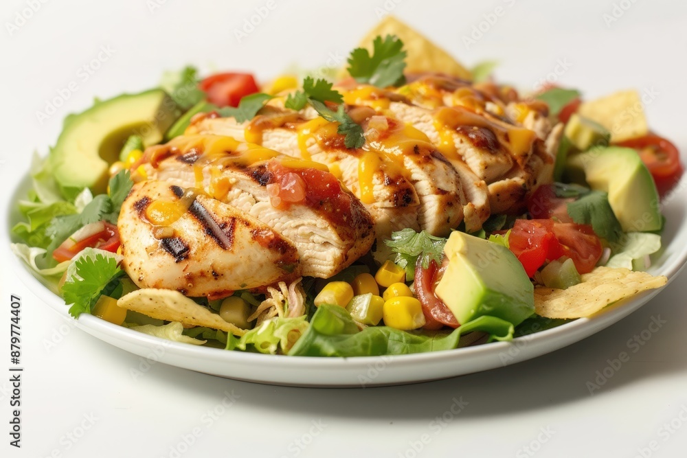 Scrumptious Grilled Chicken Taco Salad with Zesty Ranch Dressing Scrumptious Grilled Chicken Taco Salad with Zesty Ranch Dressing