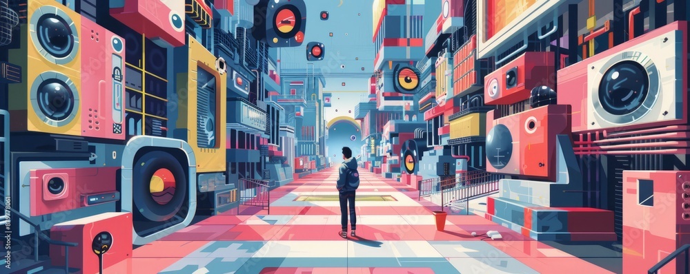 A pixel art illustration of a pixelated optical illusion, challenging the mind and perception with its playful pixelated trickery. A pixel art illustration of a pixelated optical illusion, challenging the mind and perception with its playful pixelated trickery.