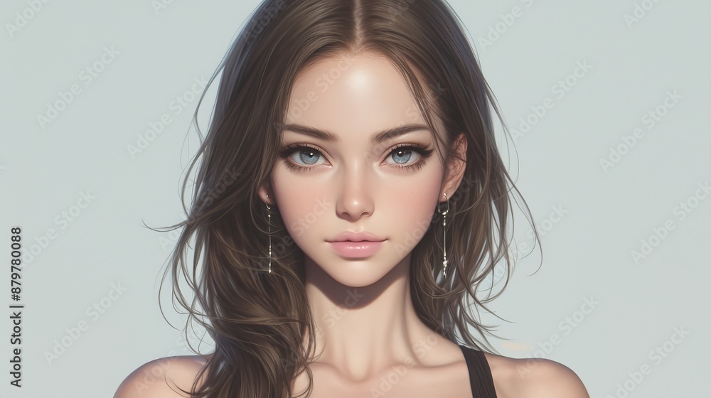 Naklejka premium female portrait