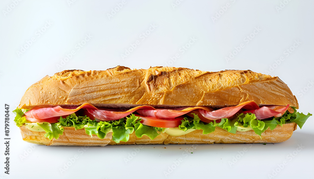 traditional American BLT sandwich with bacon isolated on white background traditional American BLT sandwich with bacon isolated on white background