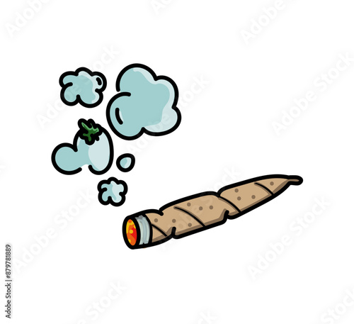 Cannabis Joint Pre-Roll Vector