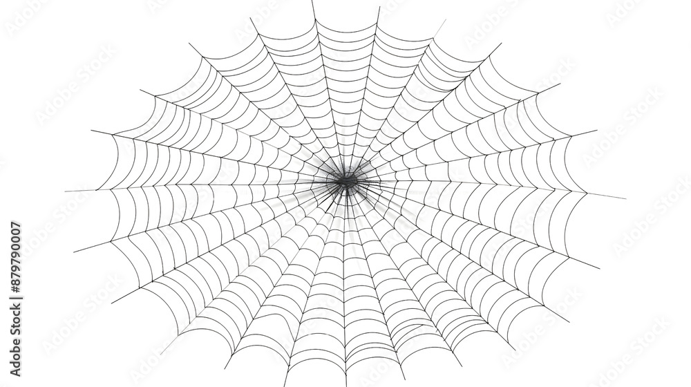 Obraz premium Transparent Cobweb for Halloween: Spooky and Eerie Decoration for Holiday Themes