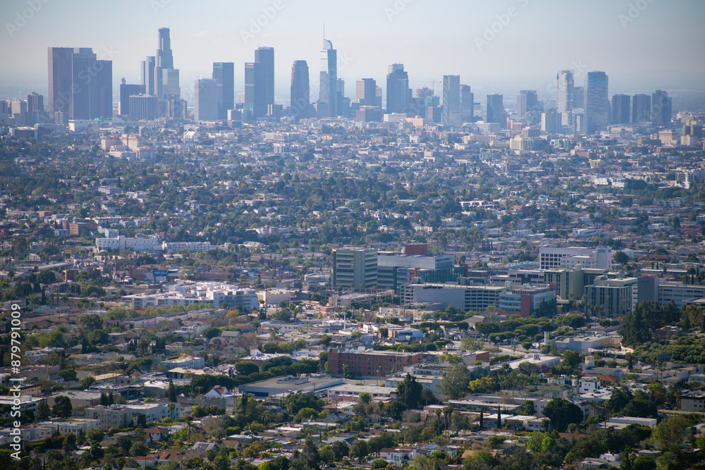 aerial view of Downtown Los Angeles aerial view of Downtown Los Angeles