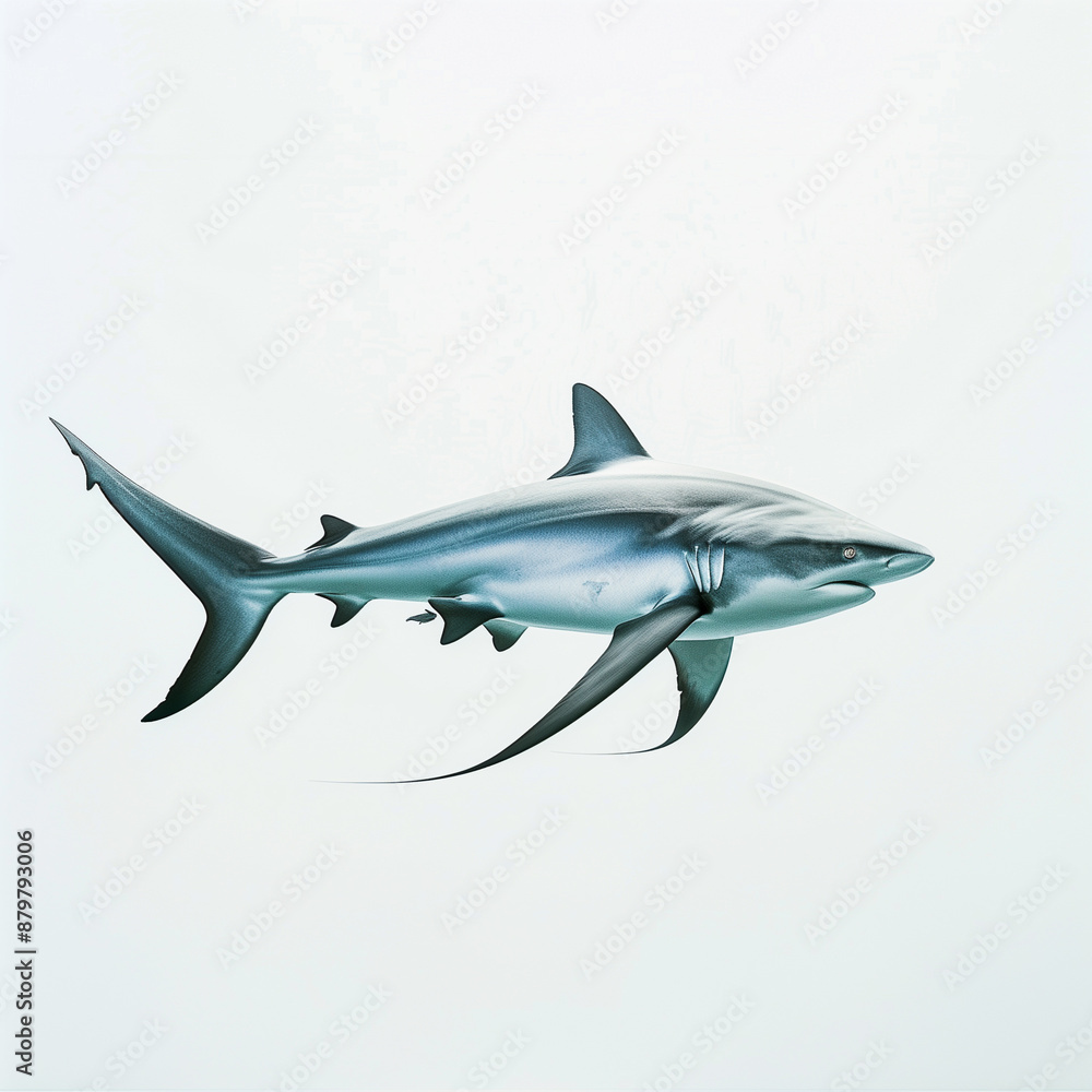 Animal Portrait: Thresher Shark, Realistic Photography Animal Portrait: Thresher Shark, Realistic Photography