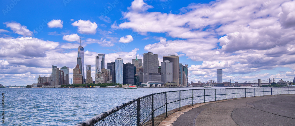 The Manhattan, New York City, New York skyline.