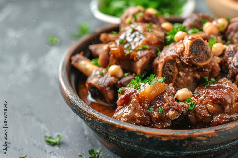 Brazilian cuisine specialty Oxtail dish Brazilian cuisine specialty Oxtail dish