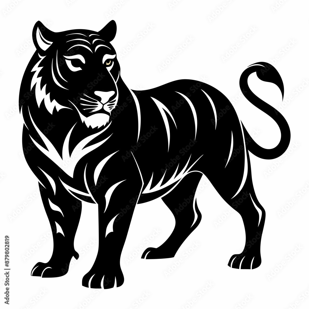Tiger Black silhouette Tiger Black silhouette