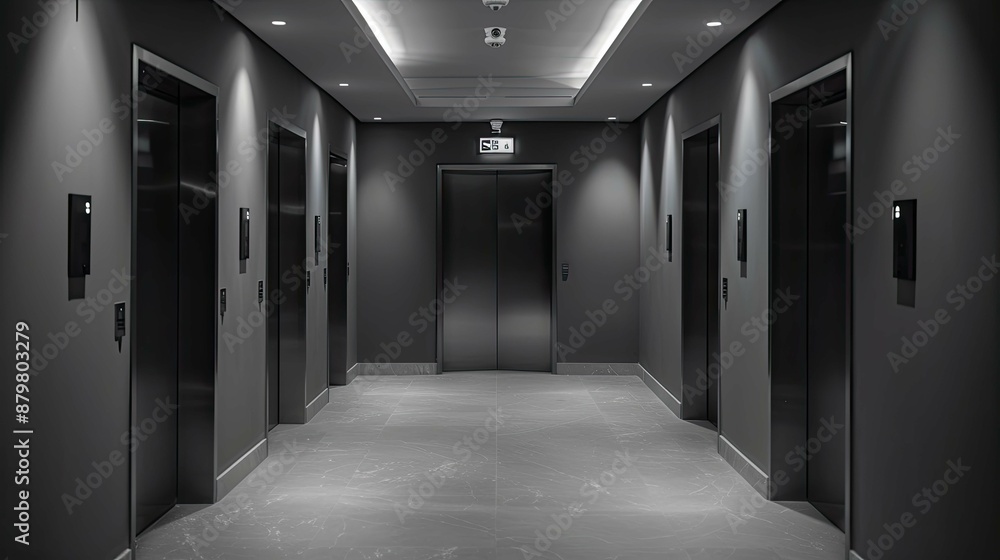 Corridor Environment. AI generated art illustration. Corridor Environment. AI generated art illustration.