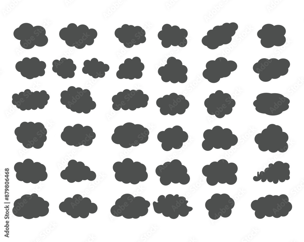 creative black cloud shape illustration design creative black cloud shape illustration design