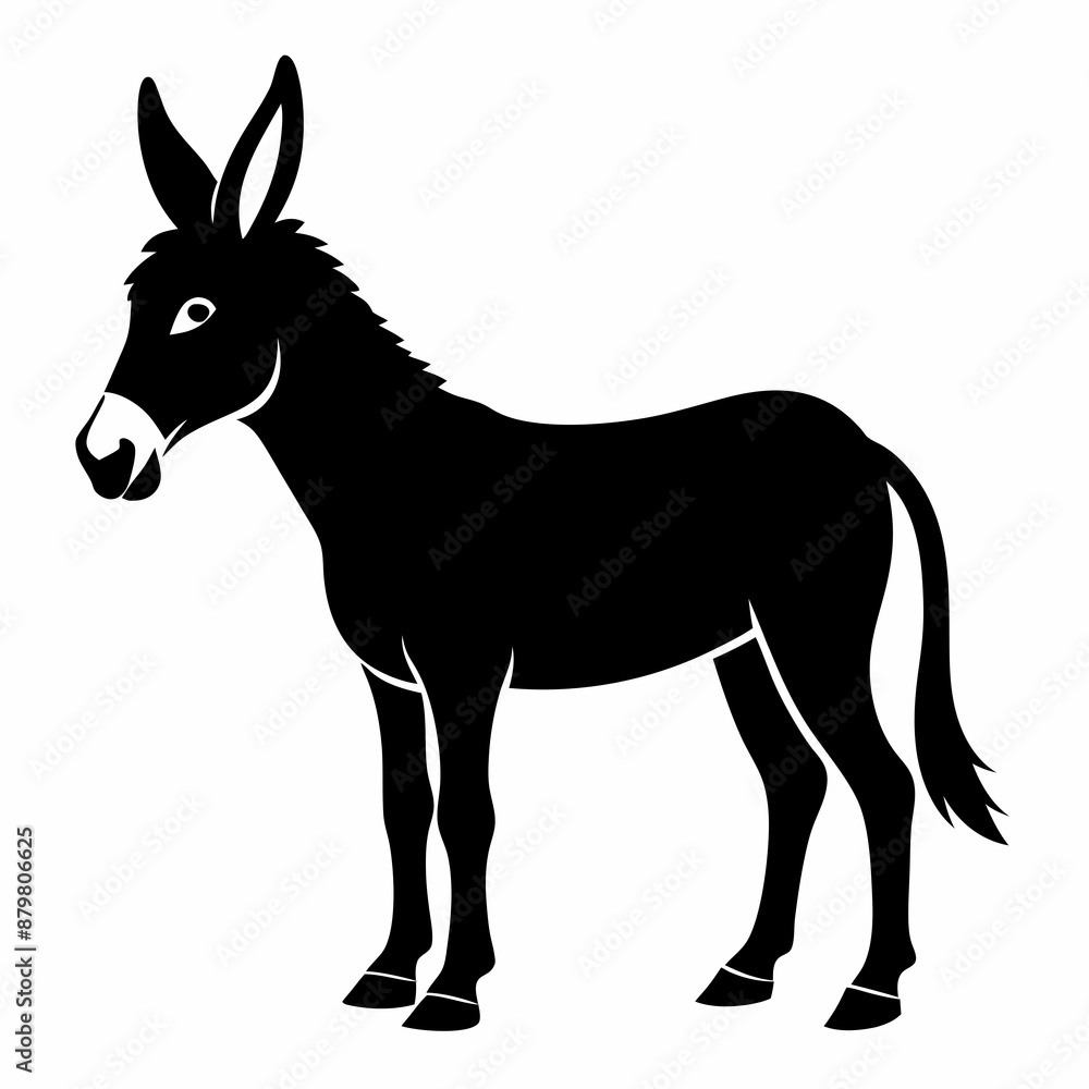 Donkey Black silhouette Donkey Black silhouette