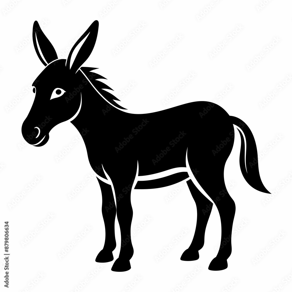 Donkey Black silhouette Donkey Black silhouette