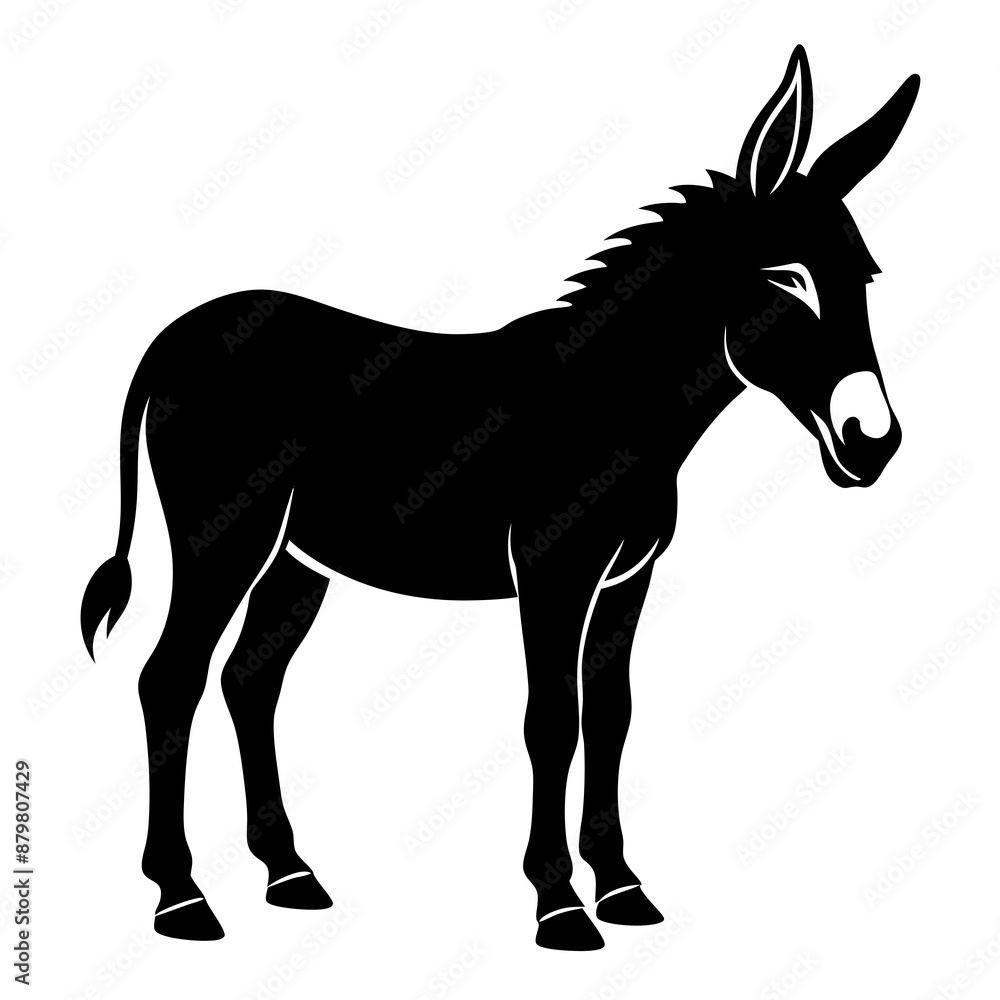 Donkey Black silhouette Donkey Black silhouette