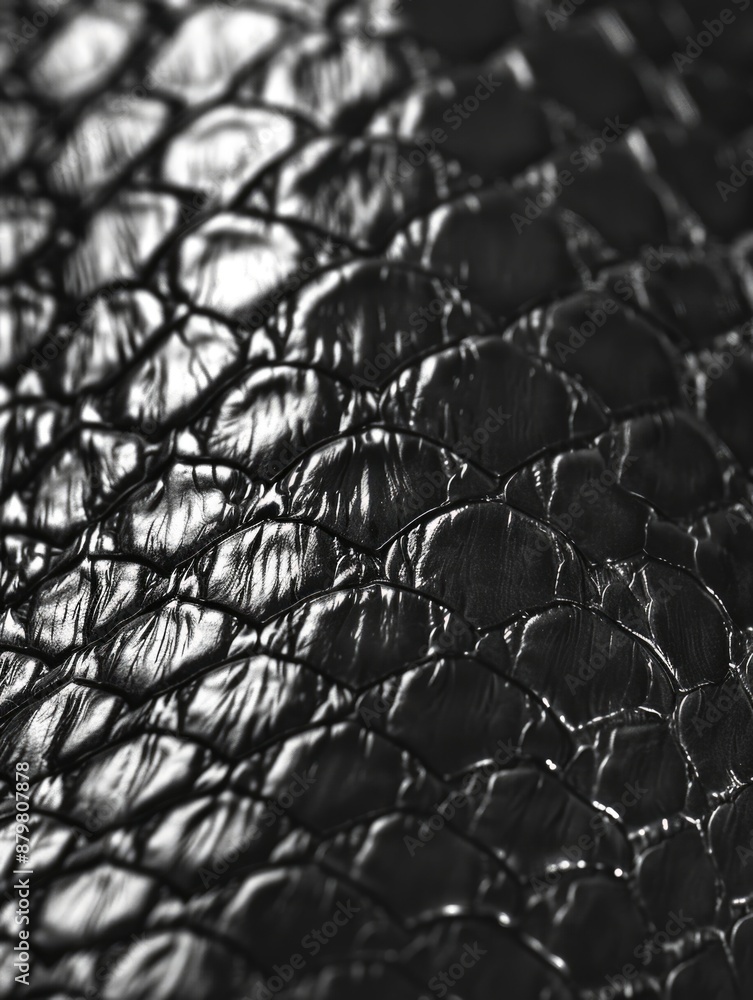 Fototapeta premium A close up shot of a snake's skin, highlighting its texture and patterns