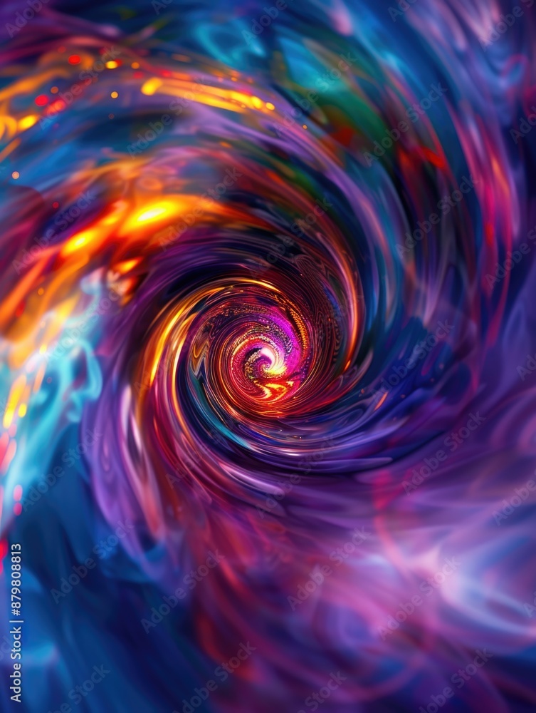 A vibrant and mesmerizing whirlpool of colors A vibrant and mesmerizing whirlpool of colors