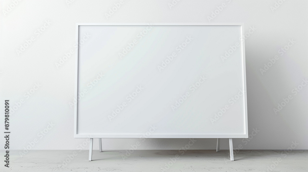 blank white board on a wall blank white board on a wall