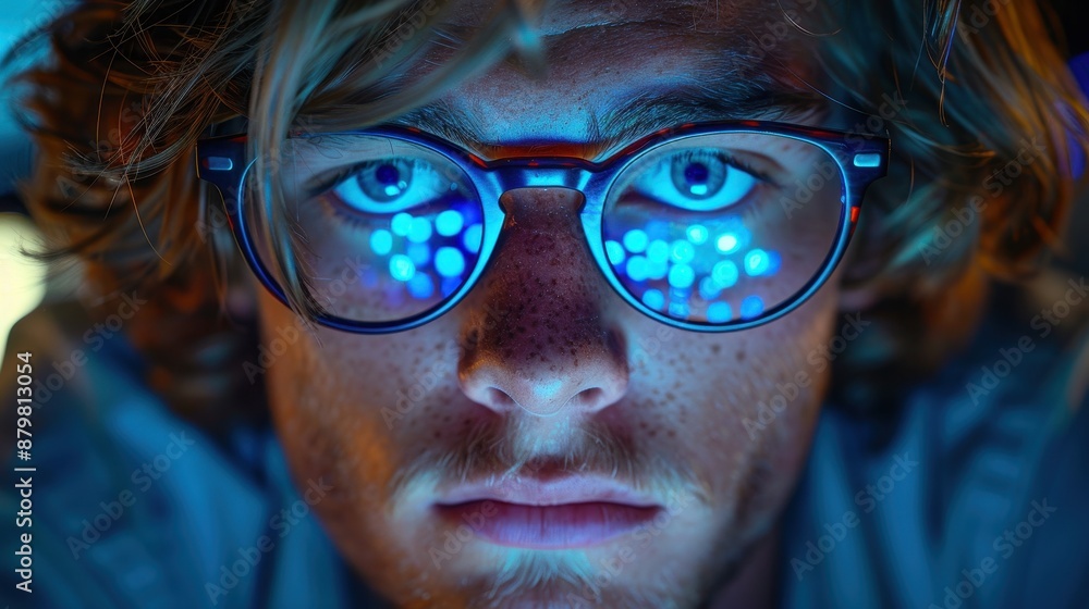 The image shows a person in a futuristic lab, surrounded by illuminated high-tech gear, highlighting the cutting-edge environment of scientific research and advanced technology. The image shows a person in a futuristic lab, surrounded by illuminated high-tech gear, highlighting the cutting-edge environment of scientific research and advanced technology.