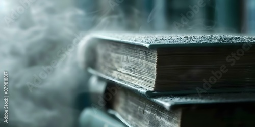 The Symbolic Neglect of Knowledge A Dusty Book on the Shelf. Concept Books, Knowledge Neglect, Symbolic Dust, Shelf Dust, Neglected Book