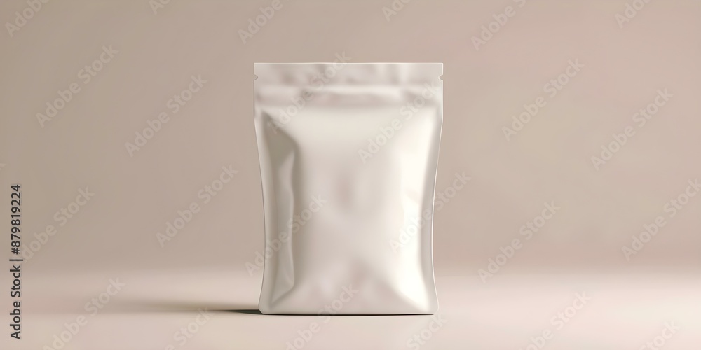3D rendering of a blank pouch mockup for pet soil supplement A visual representation. Concept Product Mockup, 3D Rendering, Pouch Design, Pet Soil Supplement, Visual Representation 3D rendering of a blank pouch mockup for pet soil supplement A visual representation. Concept Product Mockup, 3D Rendering, Pouch Design, Pet Soil Supplement, Visual Representation