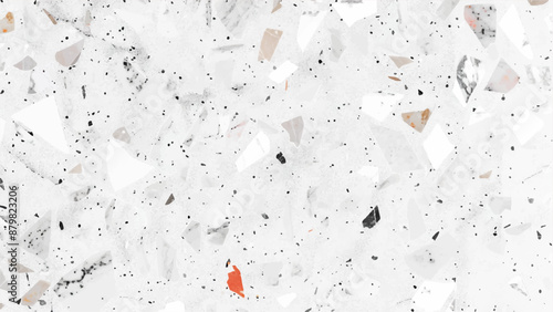 terrazzo floor old texture or polished stone for background. White marble texture in natural pattern with high resolution for background. Terrazzo seamless pattern collection in natural pastel colors.