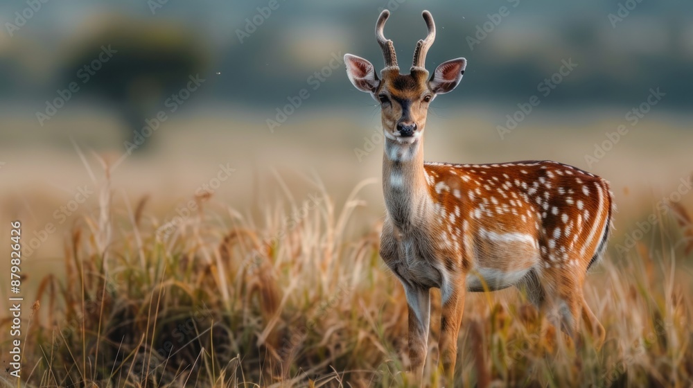 A Curious Deer in a Field of Tall Grass A Curious Deer in a Field of Tall Grass
