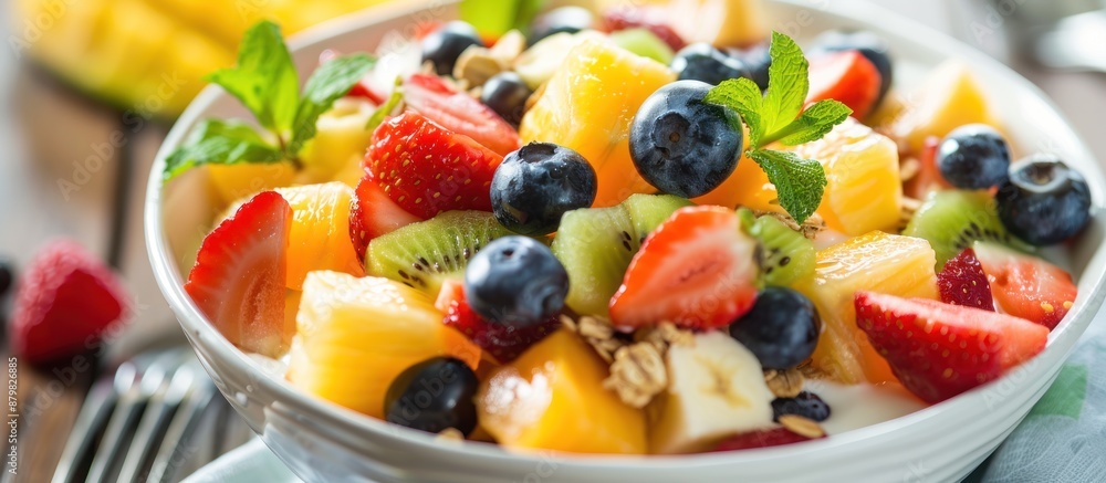 Fruit Salad with Yogurt and Granola Fruit Salad with Yogurt and Granola