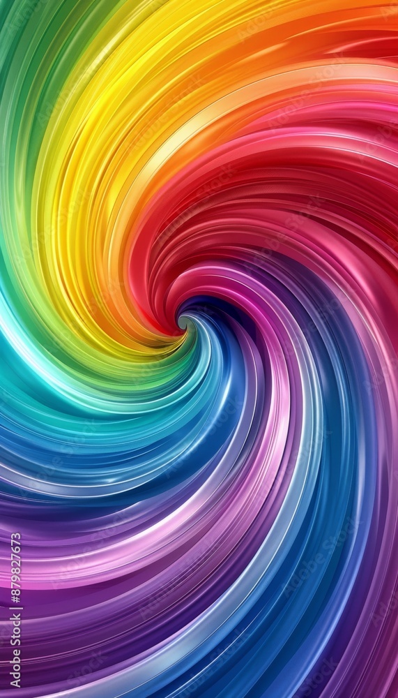Vibrant swirl of rainbow colors, abstract background with dynamic motion effect Vibrant swirl of rainbow colors, abstract background with dynamic motion effect