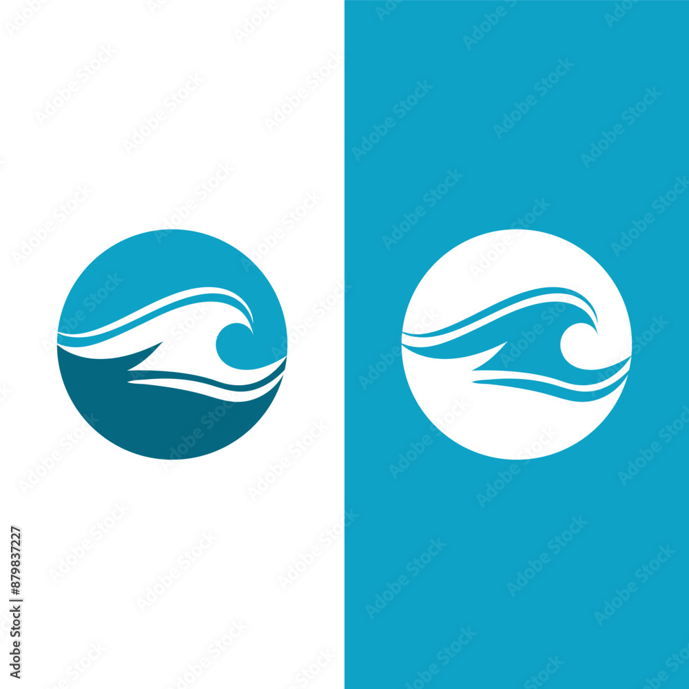 Wave beach vector illustration design Wave beach vector illustration design