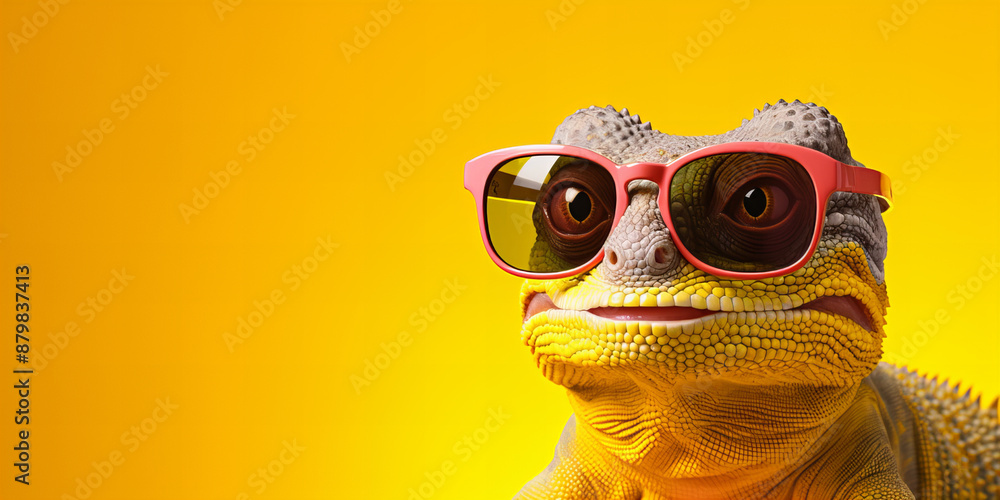 Chameleon is smilling. Chameleon is smilling.