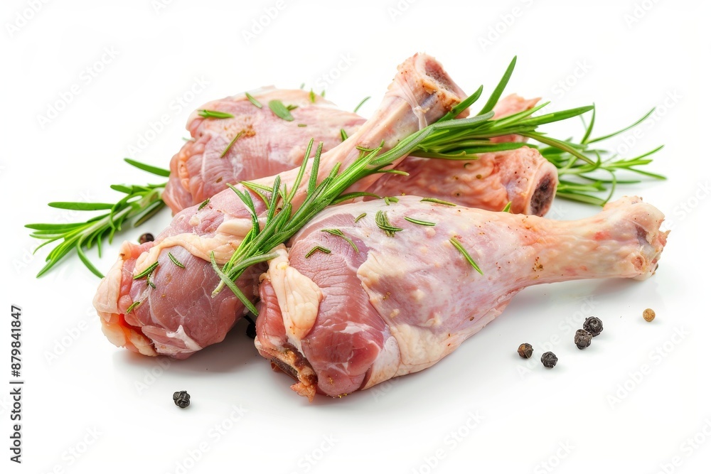 Pork legs on a white background Pork legs on a white background