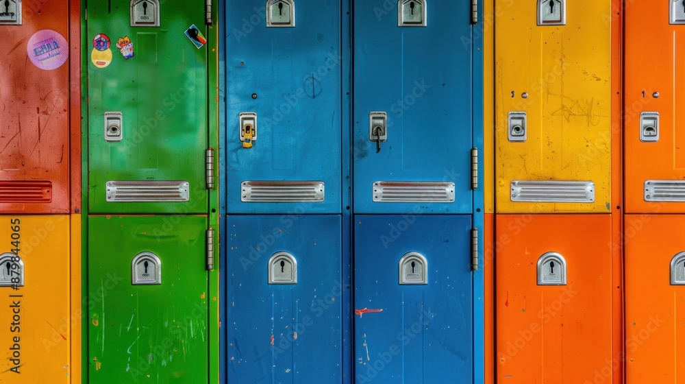 Colorful Lockers. Colorful Lockers.