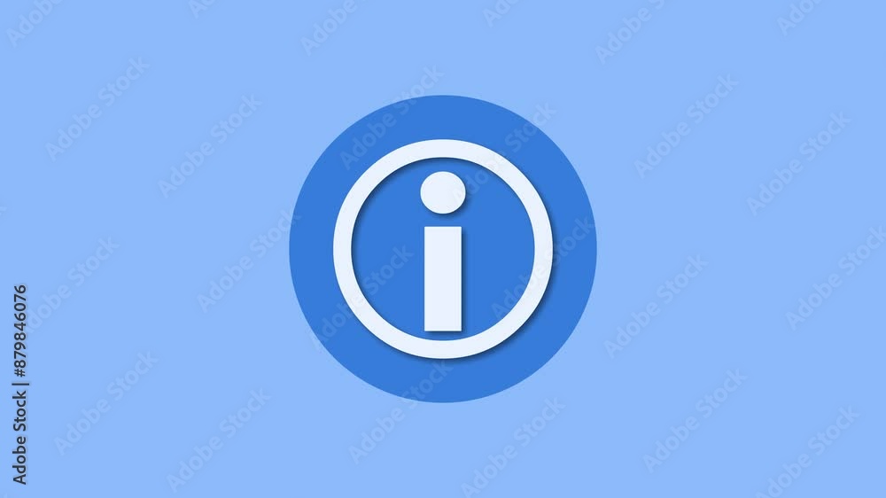 Help desk icon blue color simple shape circle animation Help desk icon blue color simple shape circle animation