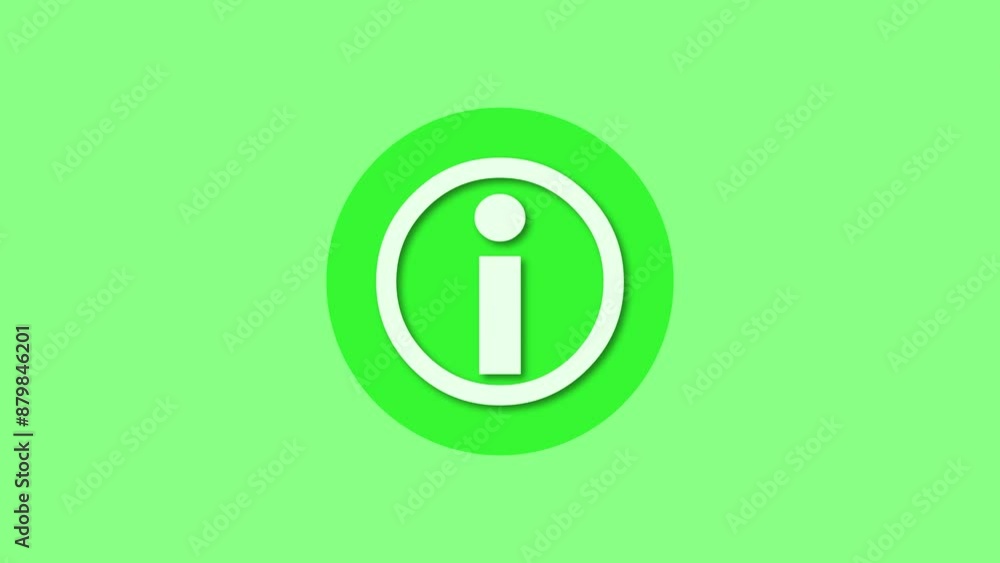 Help desk icon green color simple shape circle animation Help desk icon green color simple shape circle animation