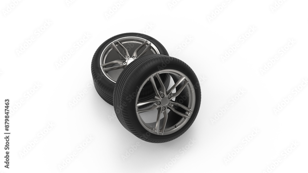 Obraz premium 2 tire rim wheel