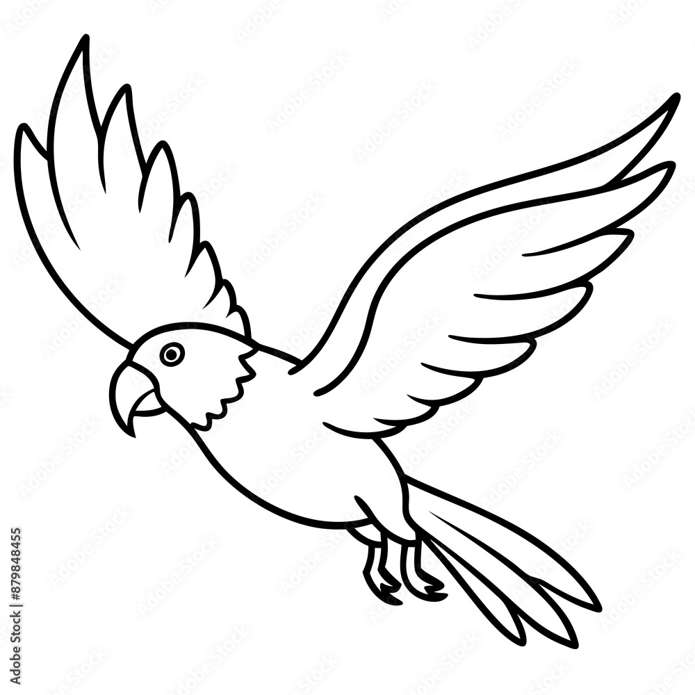 eclectus parrot bird flies icon vector eclectus parrot bird flies icon vector